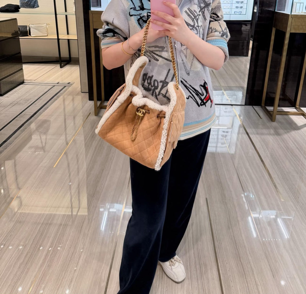 Chanel Small Shearling Sheepskin
