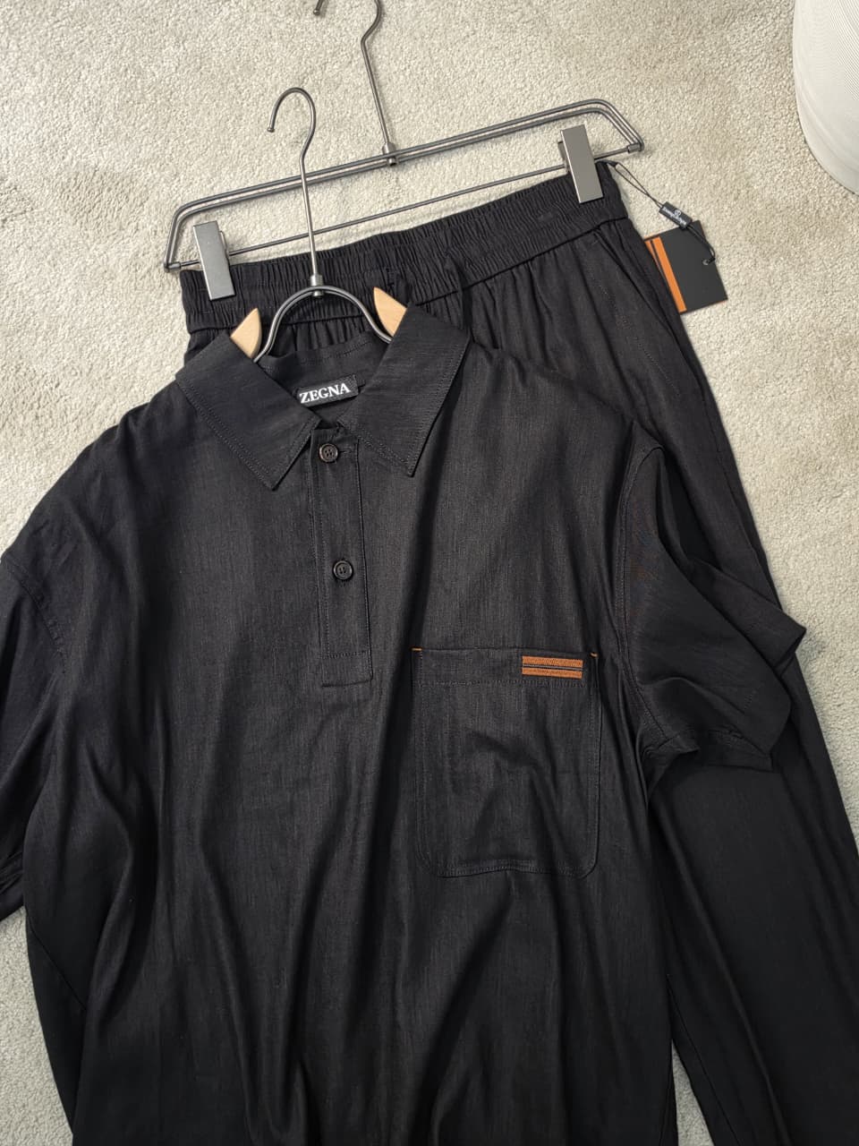 Zegna Pocket Polo Trouser Set