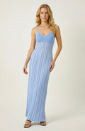 Sandro Striped Knit Maxi Dress