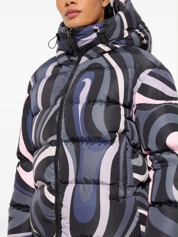 PUCCI Printed Hooded Puffer Jacket