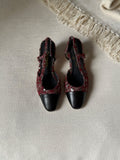 CHANEL Embellished Slingback Heels