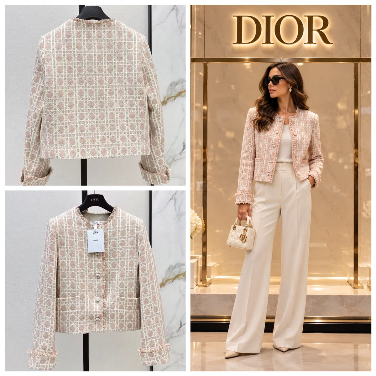 DIOR Patterned Cropped Jacket