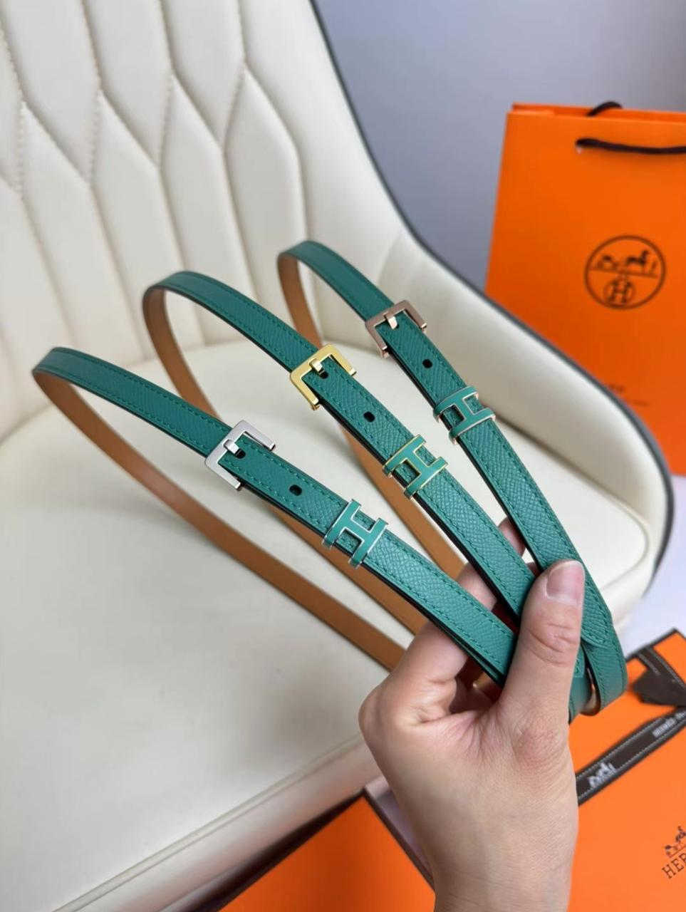 Hermès H Buckle Leather Belt