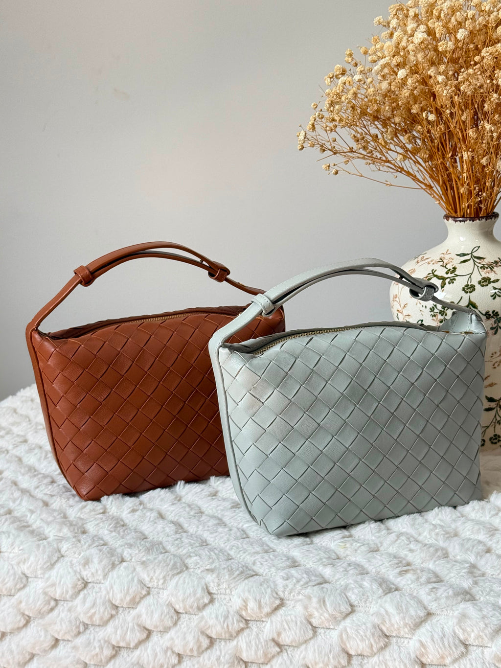 Bottega Veneta Intrecciato Woven Top Handle Bag