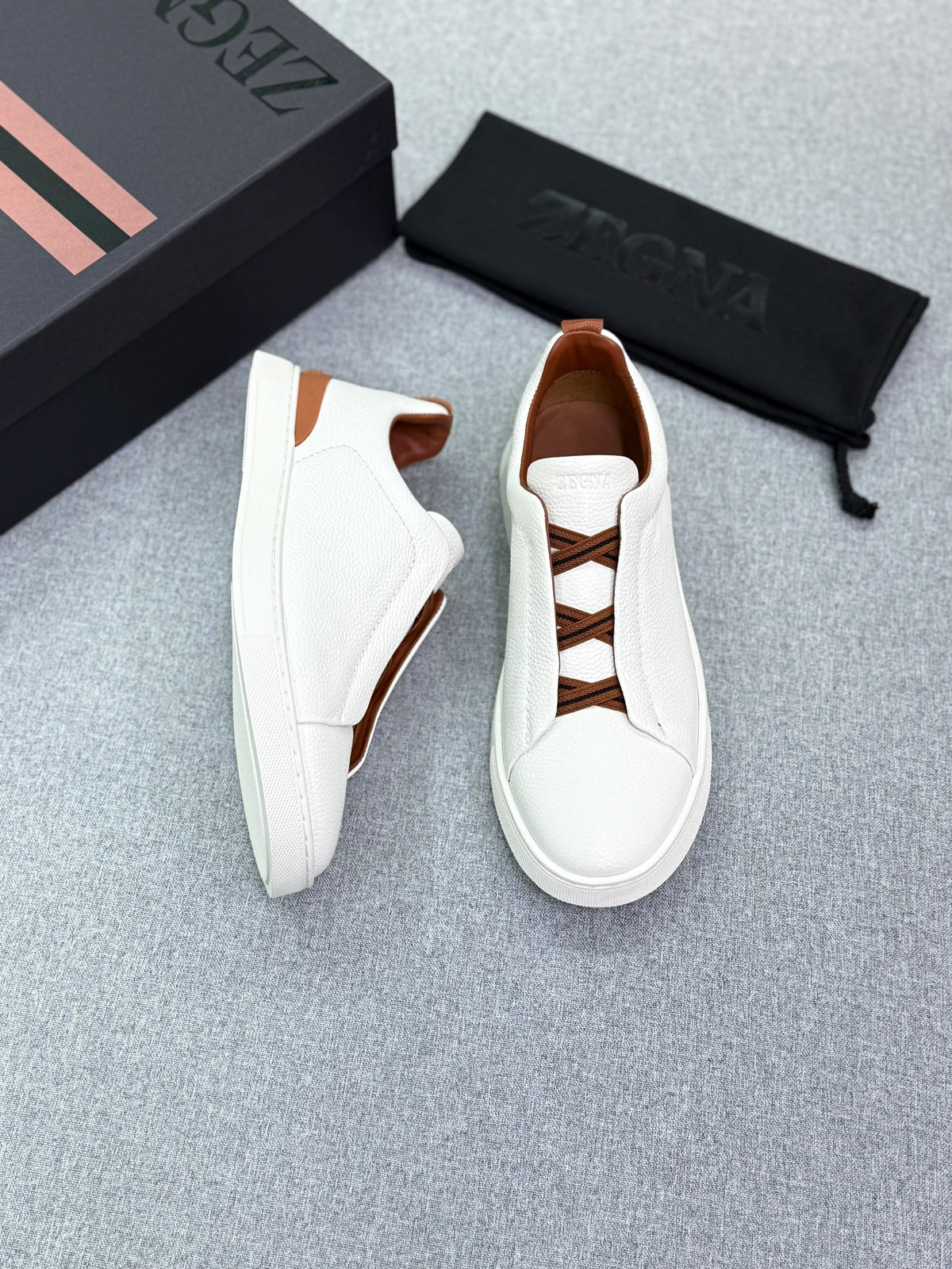 Zegna Luxury Casual Low-Top Sneakers