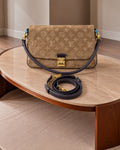 Louis Vuitton Suede Monogram Shoulder Bag