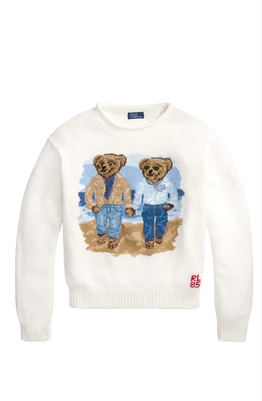 Polo Ralph Lauren — Polo Bear Cotton Crewneck Sweater