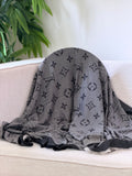 LV Fine Texture Monogram Square Scarf