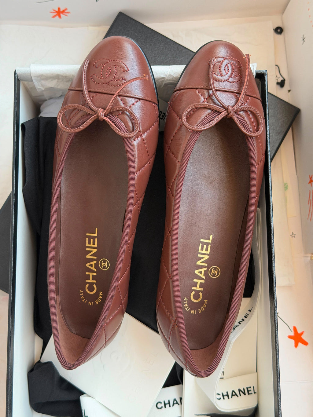 Chanel Ballet Flats Suede