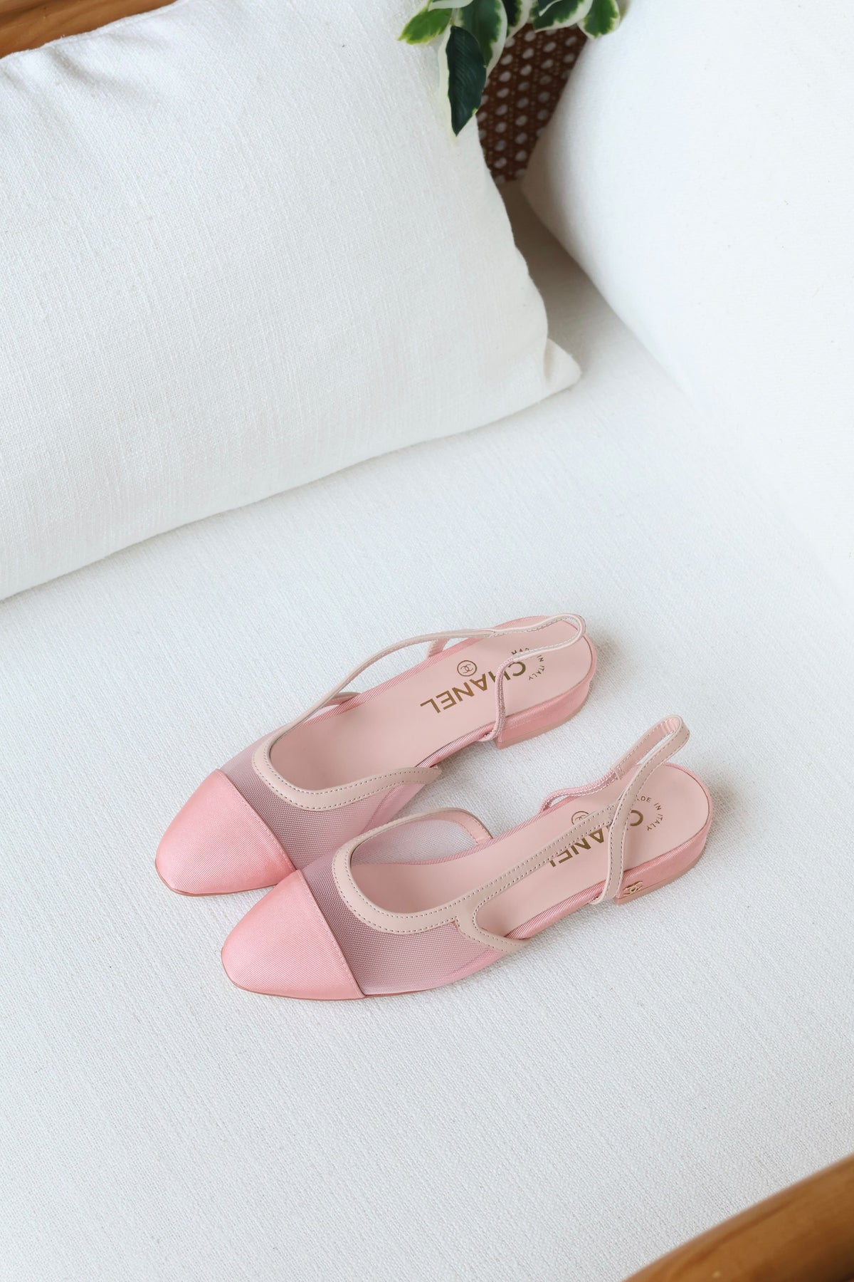 Chanel Slingback Cap-Toe Shoes
