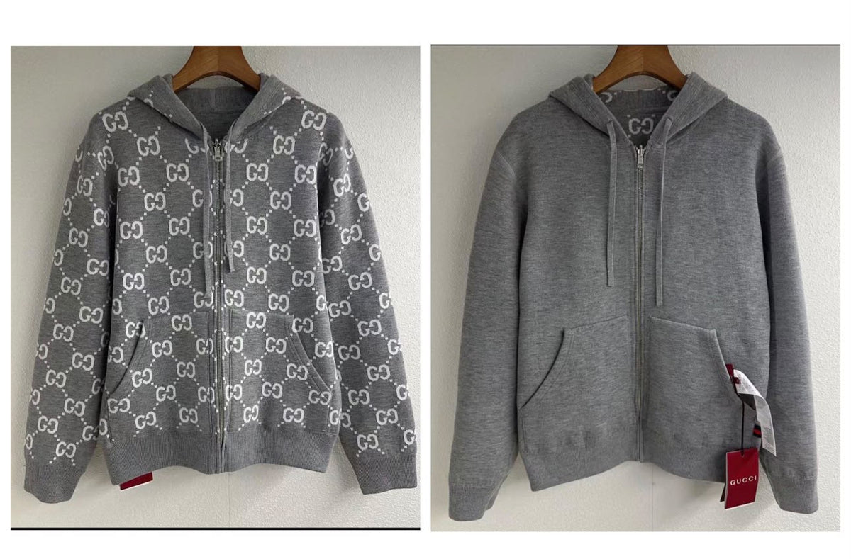 Gucci Reversible GG Zip-Up Hoodie