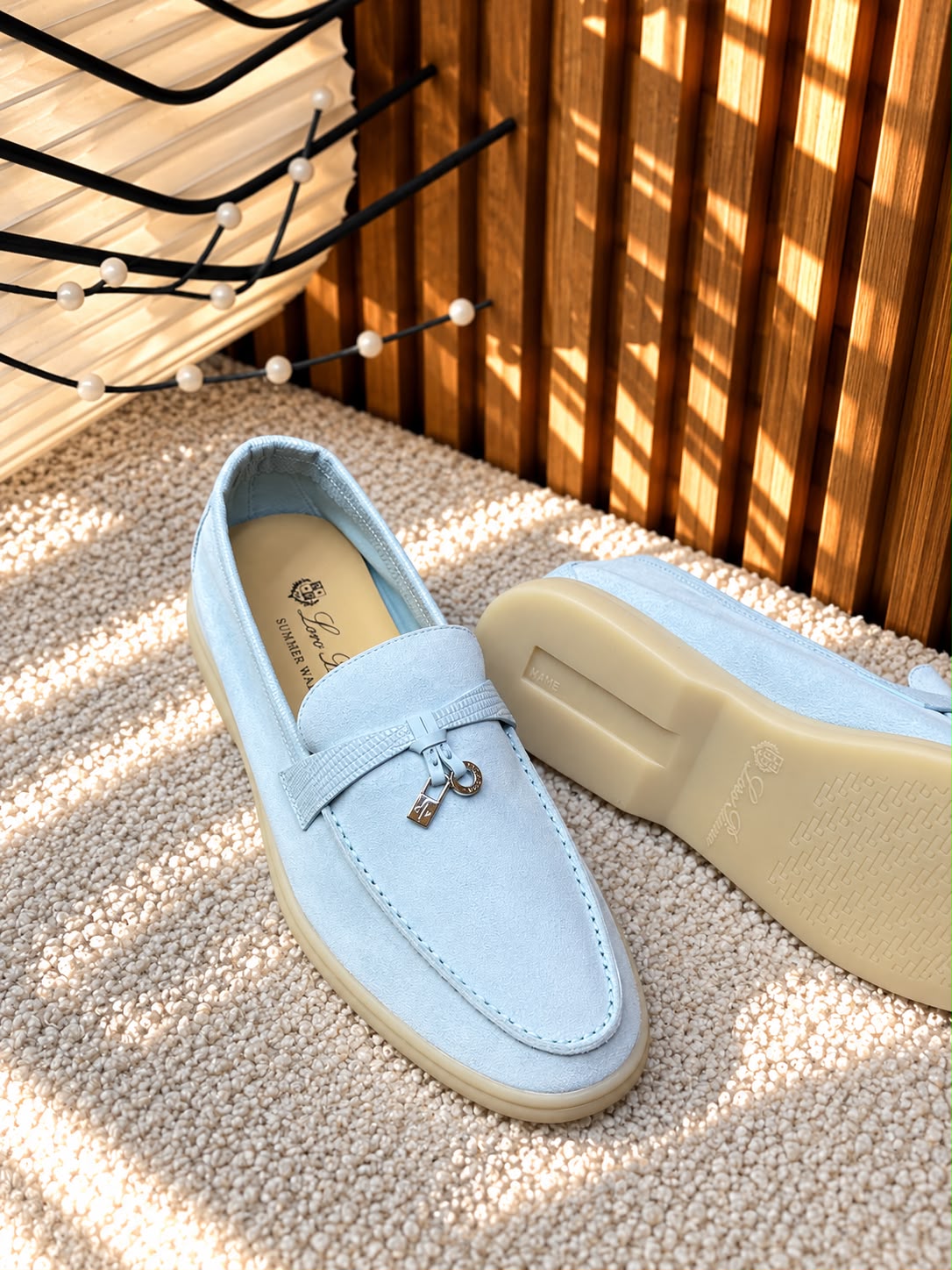 LORO PIANA Summer Charms Walk Loafers