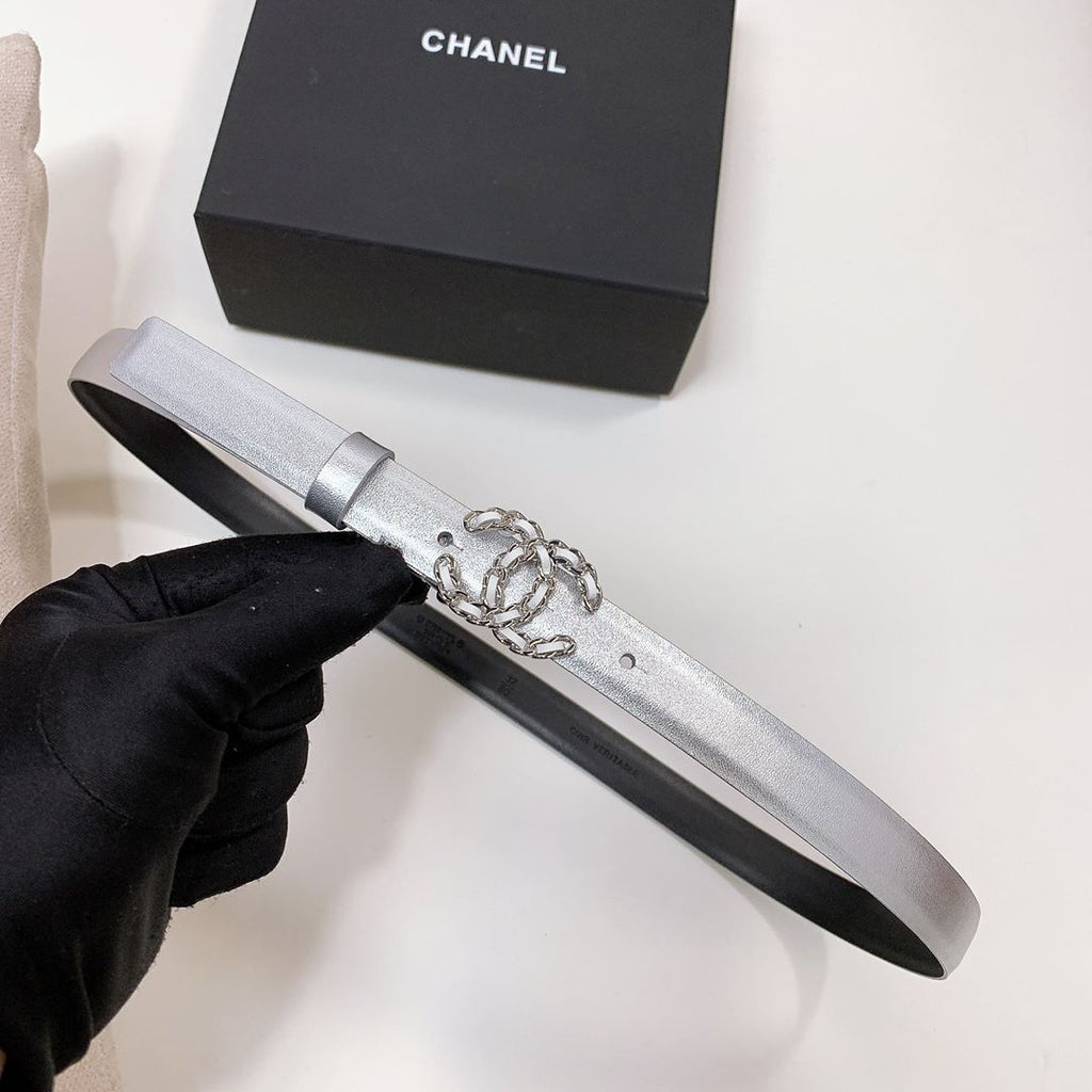 CHANEL — CC Chain Buckle Belt