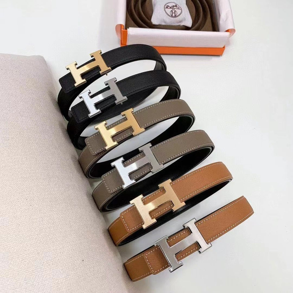HERMÈS — Constance H Belt Buckle & Reversible Leather Strap