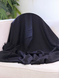 Dior Tonal Dark Fringed Square Scarf