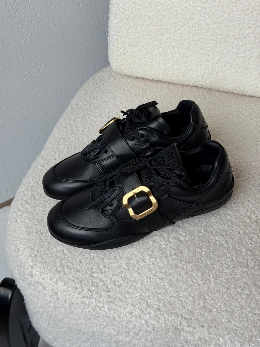 Miu Miu Gymnasium Leather Sneakers