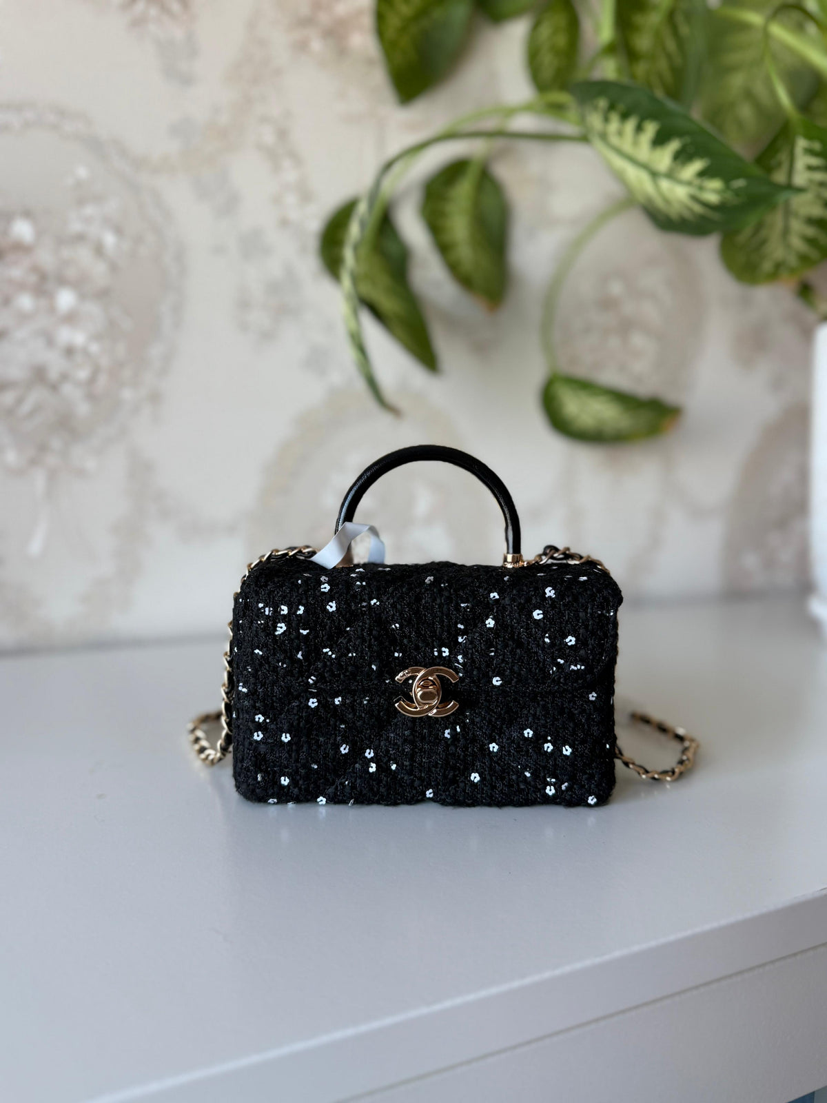 Chanel Tweed Flap Bag with