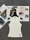 Loewe Anagram Embroidered Ribbed Tank Top