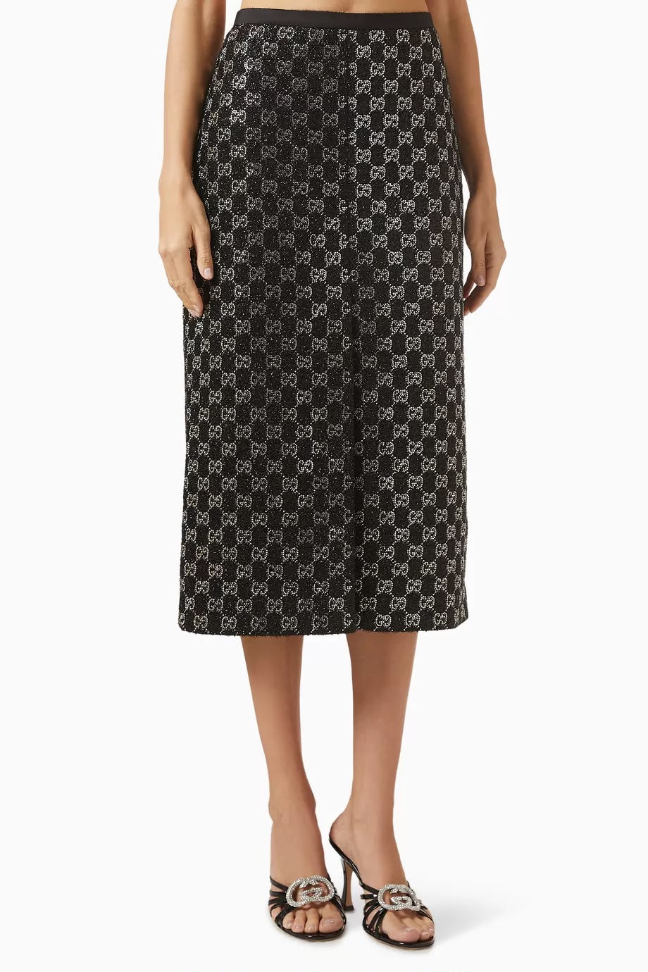 GUCCI Monogram Midi Skirt