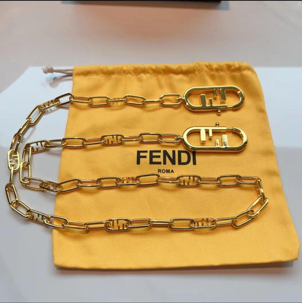 Fendi O’Lock Chain Belt