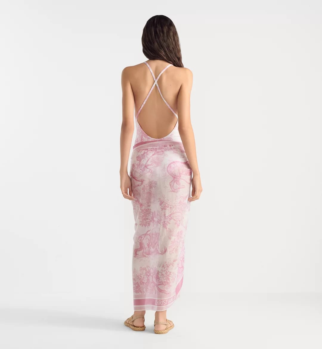 Dior Toile de Jouy Pink One-Piece Swimsuit