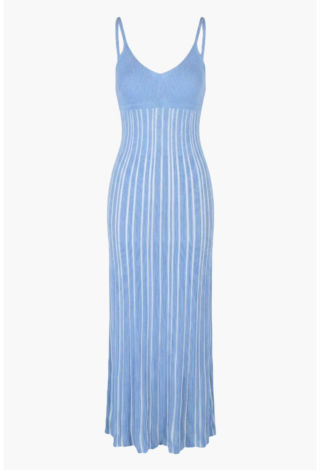Sandro Striped Knit Maxi Dress