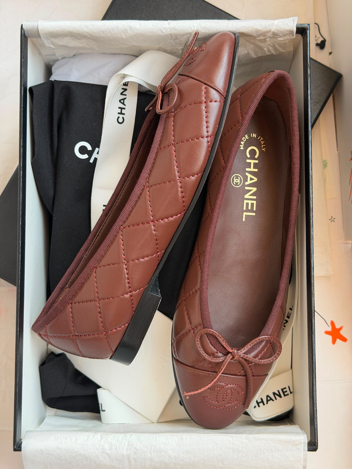 Chanel Ballet Flats Suede