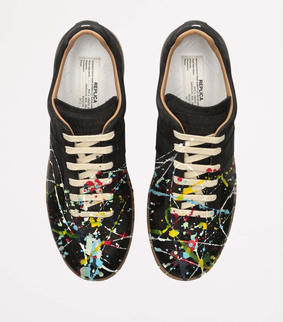 Maison Margiela Replica Calf & Lambskin Leather Sneakers