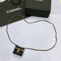 Chanel Quilted Vanity Case Chain Belt