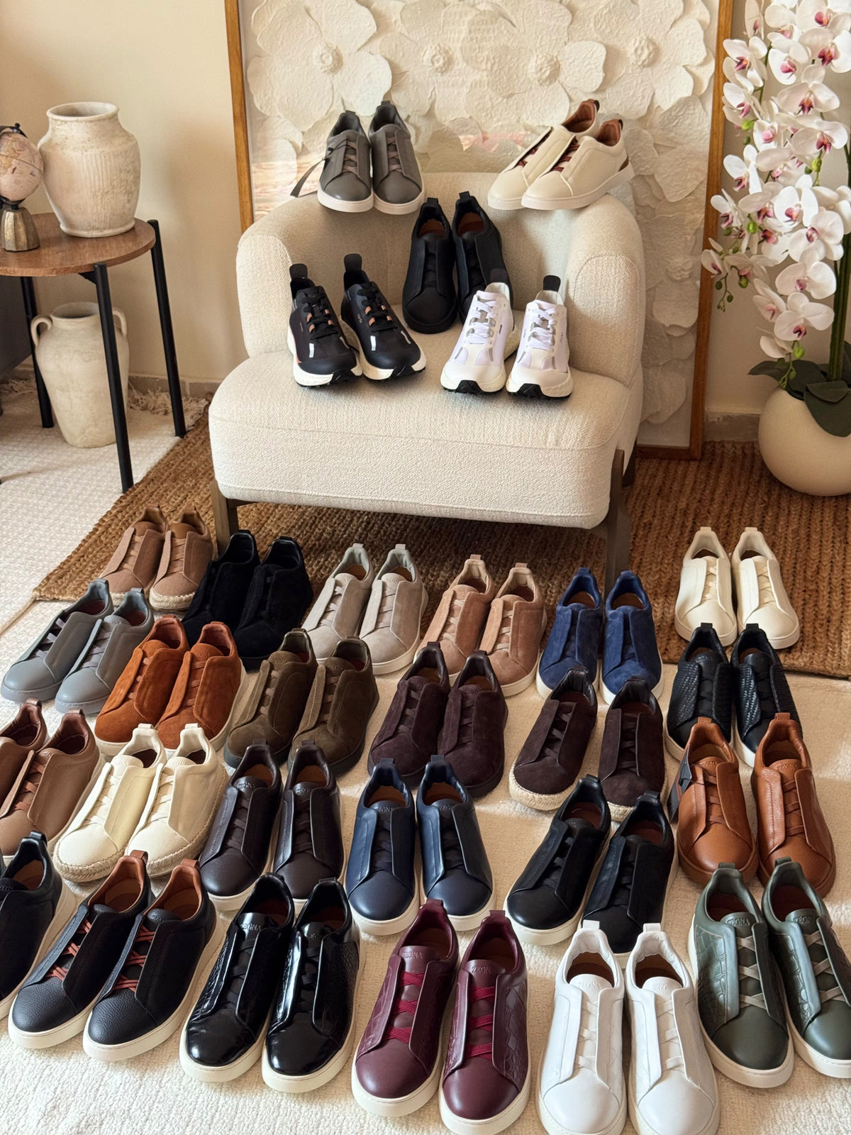 ZEGNA Elastic-Strap Slip-On Sneakers