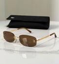 Chanel Rimless Sunglasses with CC Logo