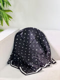CHANEL Polka dots small circular emblems Square Scarf