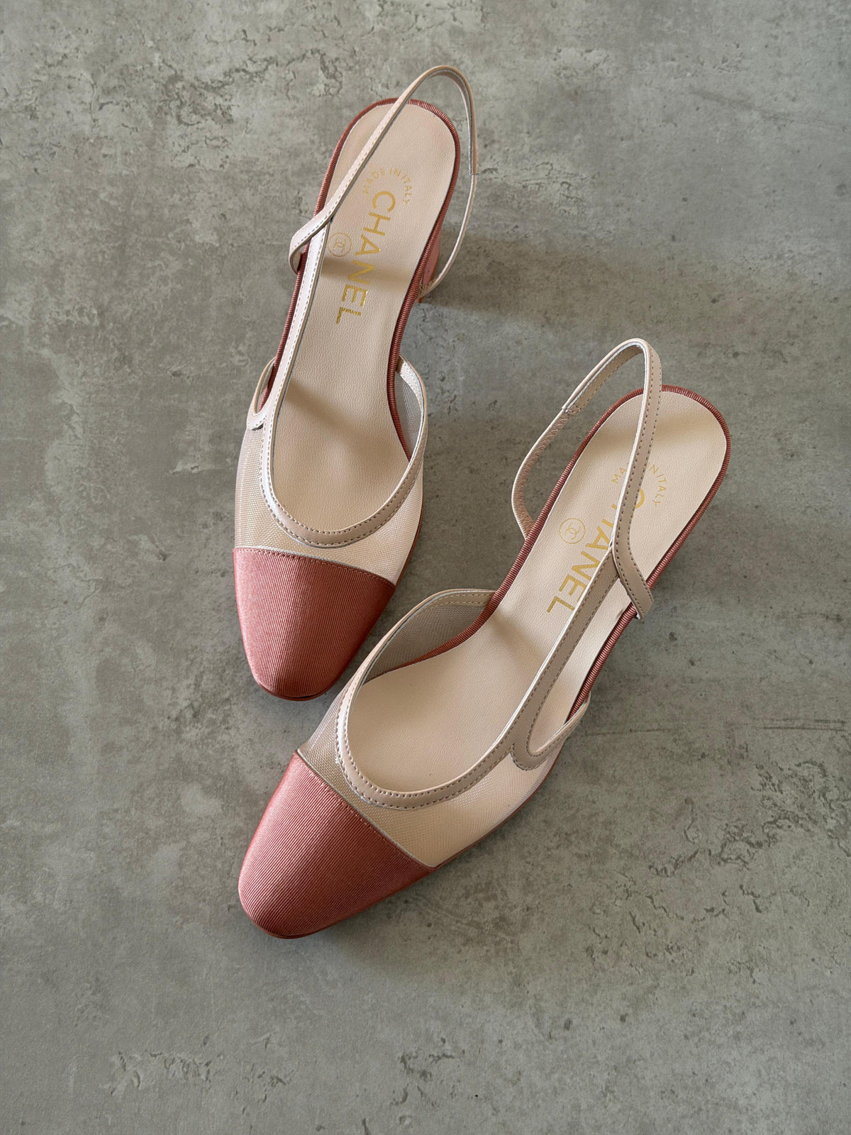 Chanel Mesh & Grosgrain Ballerina