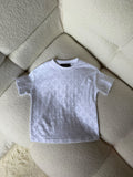 Louis Vuitton Kids White Tonal Monogram Tee