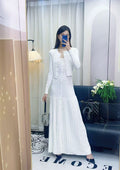 Sandro  Button-Up Maxi Dress and Matching Cardigan Set
