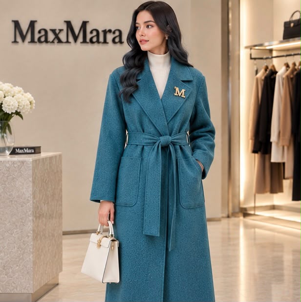 Max Mara Long Lapel Coat