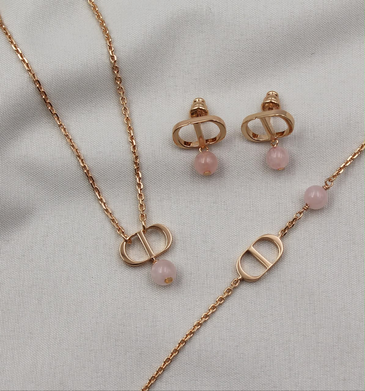 Dior CD Gold Jewelry Set