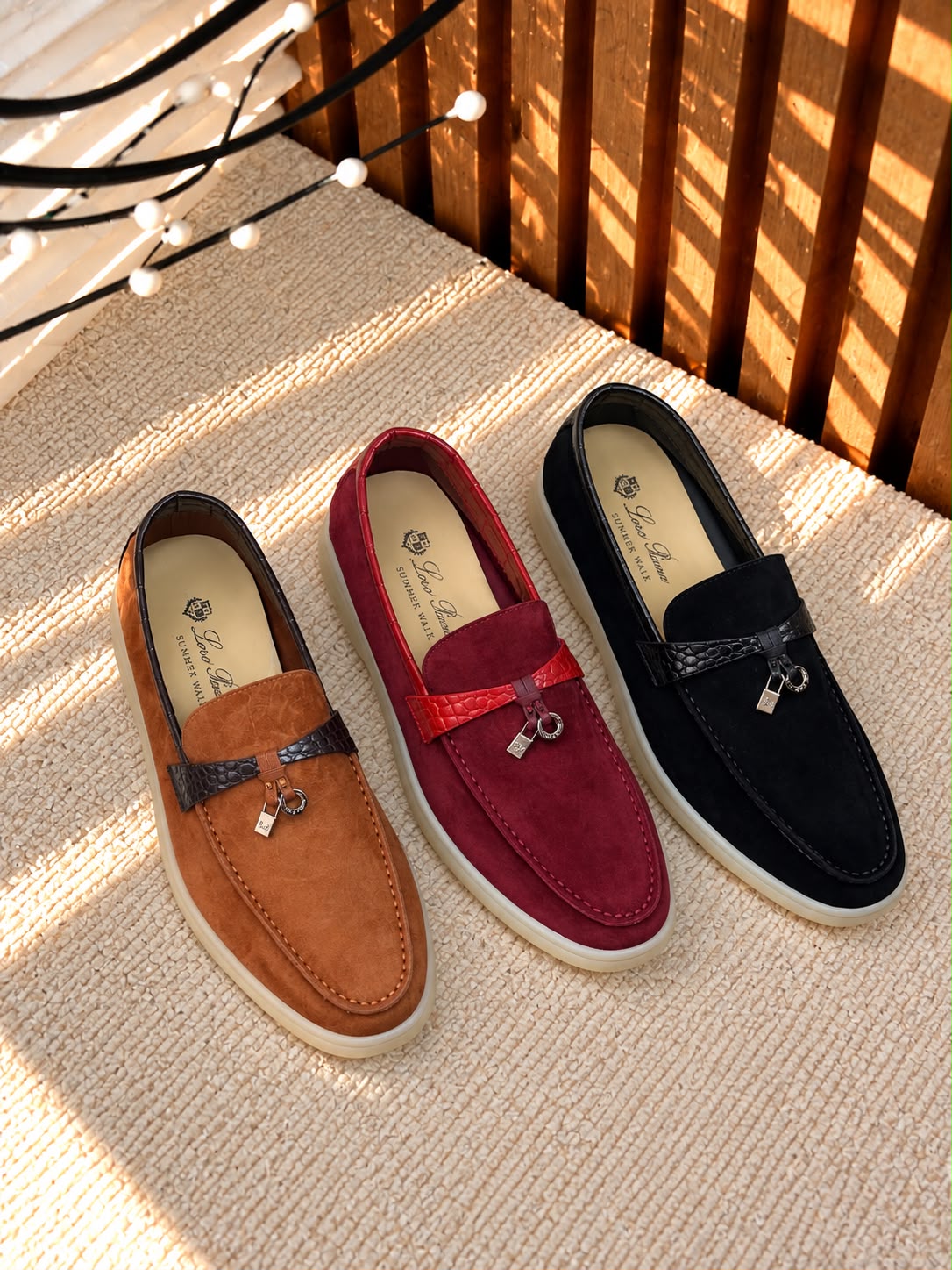 Loro Piana Alligator Skin Charms Walk Loafer – Suede