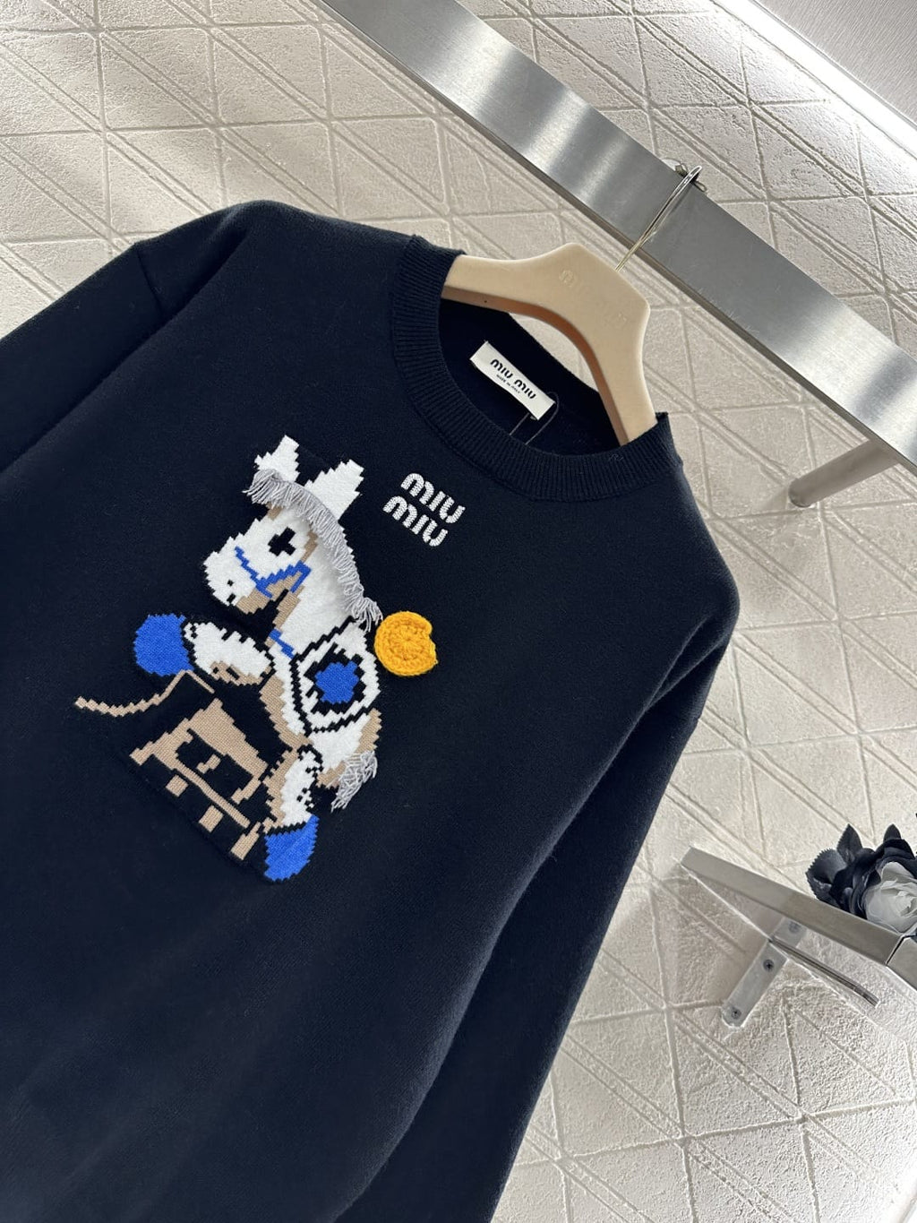 Miu Miu BLUE Knit Cashmere