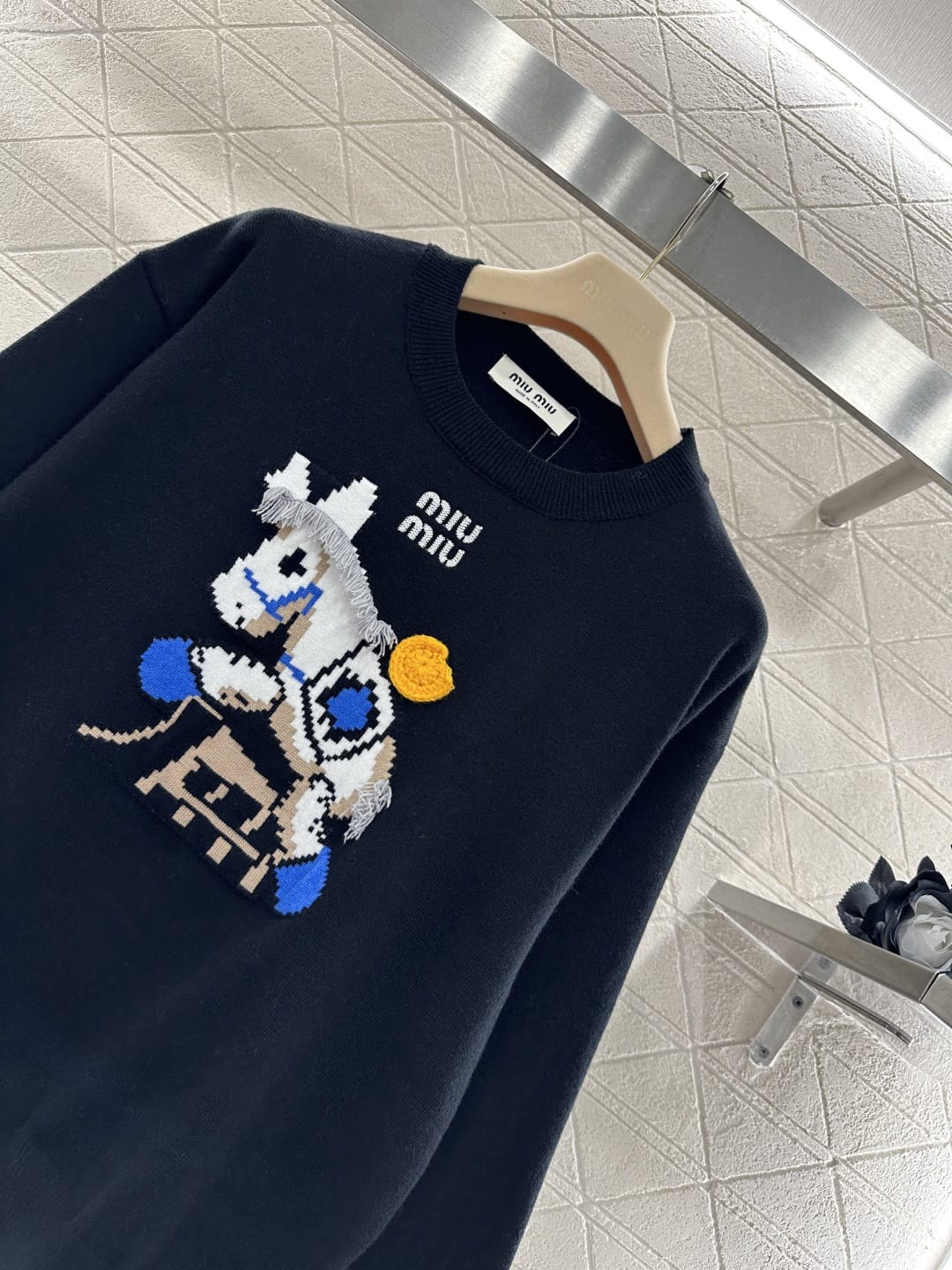 Miu Miu BLUE Knit Cashmere