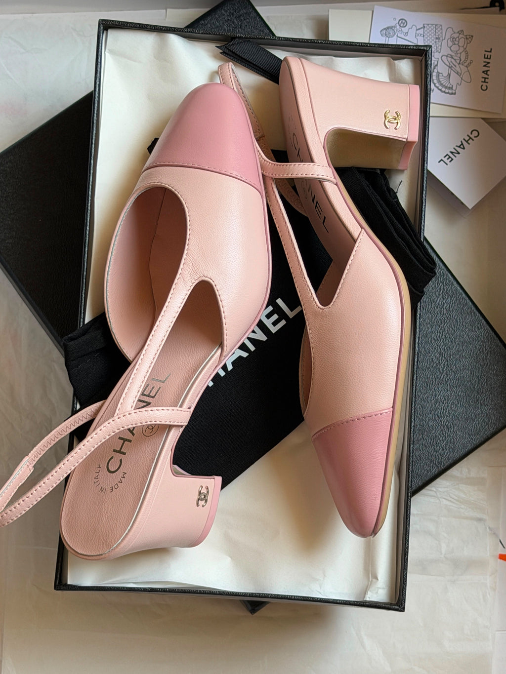Chanel Slingback Pumps / Block