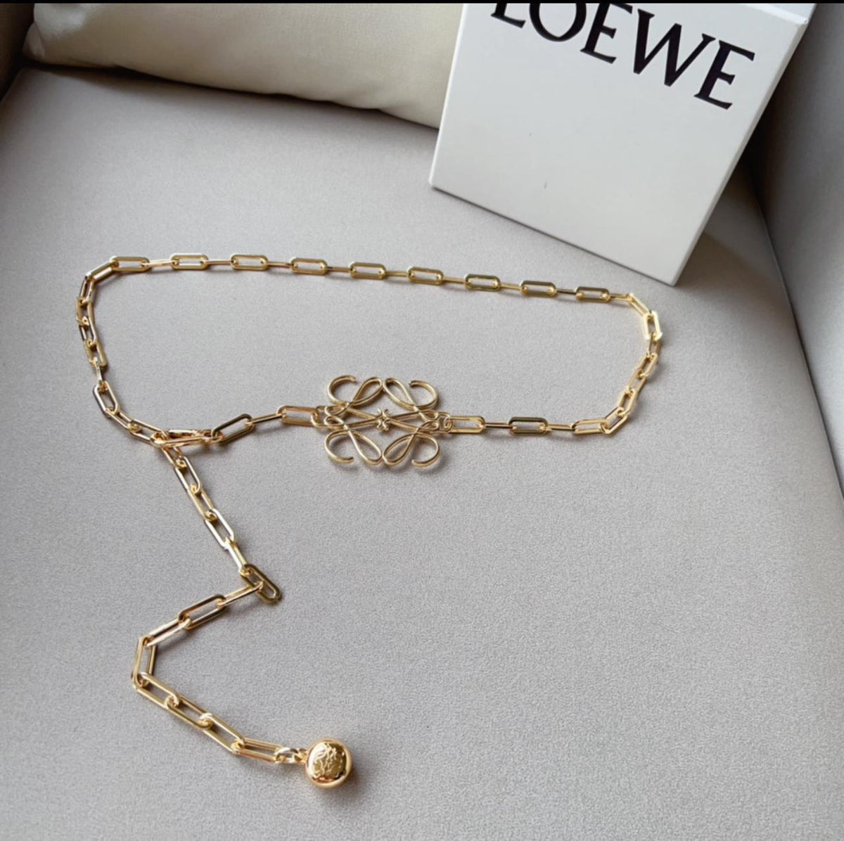 Loewe Anagram Chain Belt