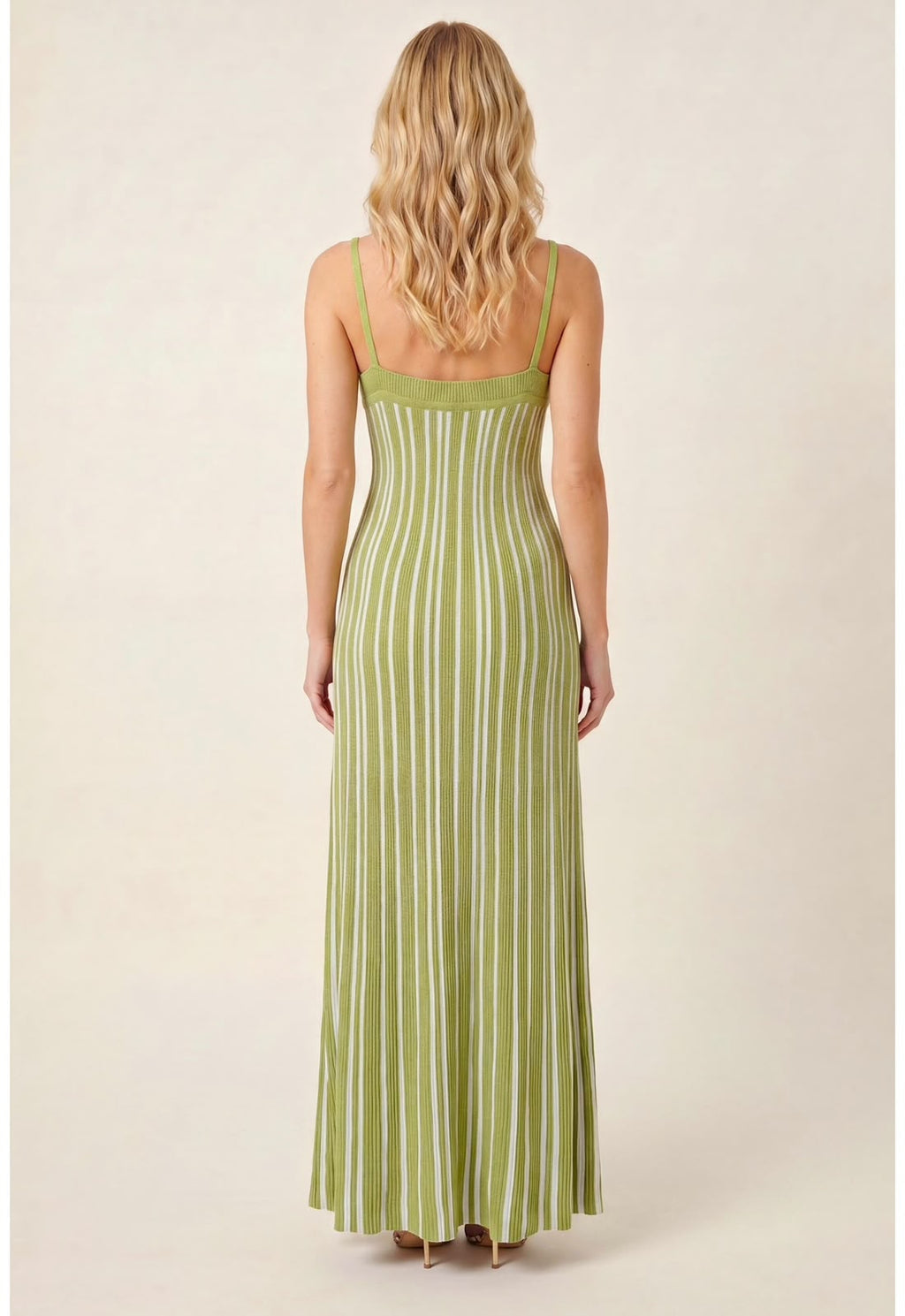 Sandro Striped Knit Maxi Dress