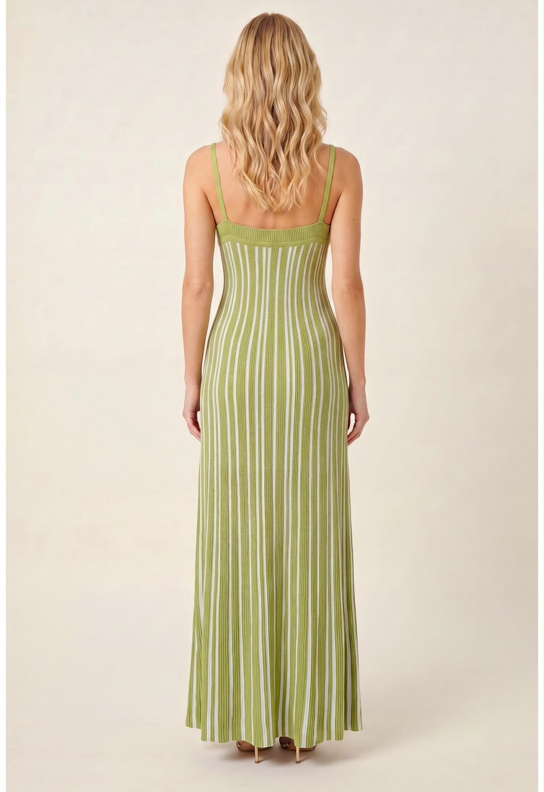 Sandro Striped Knit Maxi Dress