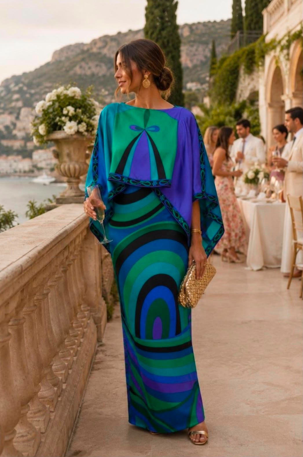 PUCCI Cape-style overlay