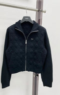 Dior Cannage Quilted Zip-Up Cardigan Jacket Collection