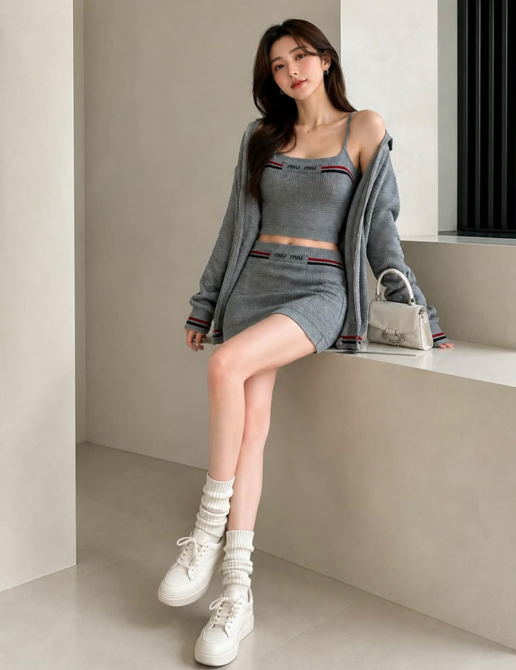 Miu Miu Knit Three-Piece Set