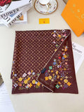 Louis Vuitton Floral Monogram Square Scarf