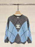 Chanel Argyle Pattern Sweater