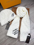 Louis Vuitton Scarf & Beanie Set